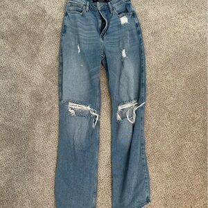 Hollister ultra high rise dad jean
